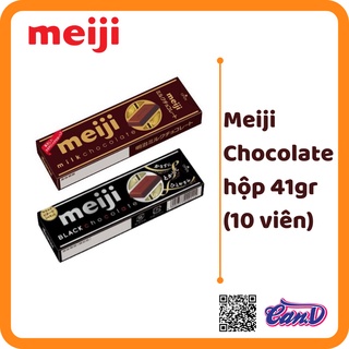 (2 vị) Meiji Chocolate hộp 41gr (10 viên)