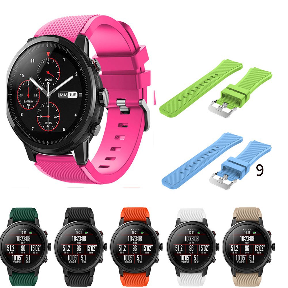 Dây đeo silicon 22mm thời trang cho đồng hồ Huami Amazfit Stratos 2 / 2S /Samsung Gear S3 Frontier/Classic