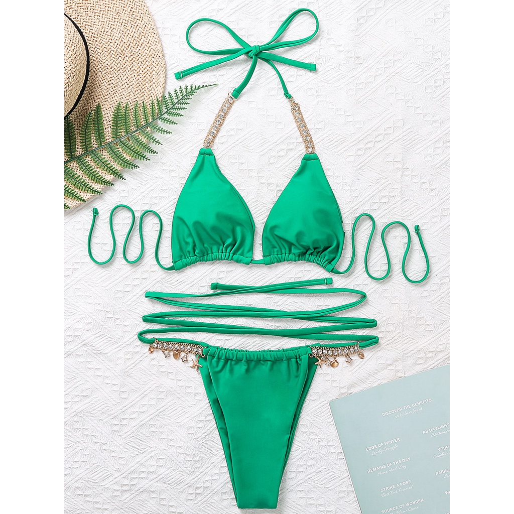 Bộ bikini phối tua rua phong cách Bohemia PX89 | BigBuy360 - bigbuy360.vn