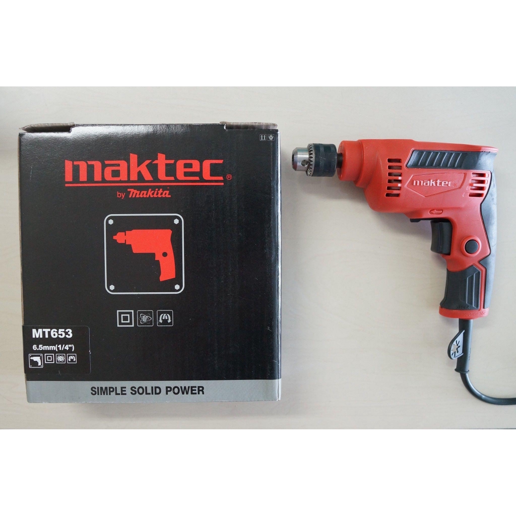 Máy khoan tốc độ Maktec MT653 6.5mm (Cam phối đen)