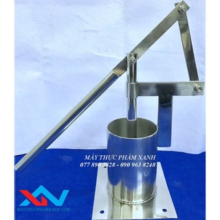 Máy ép chả cá bánh mì bằng inox, 2 khuôn thay 5mm và 8mm