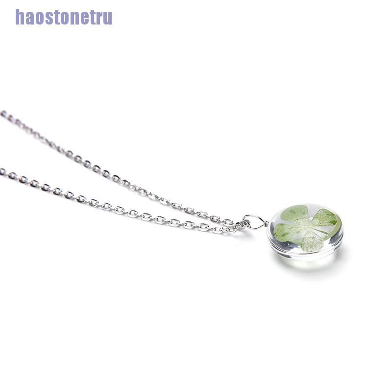 Dây chuyền mặt hình cỏ bốn lá may mắn