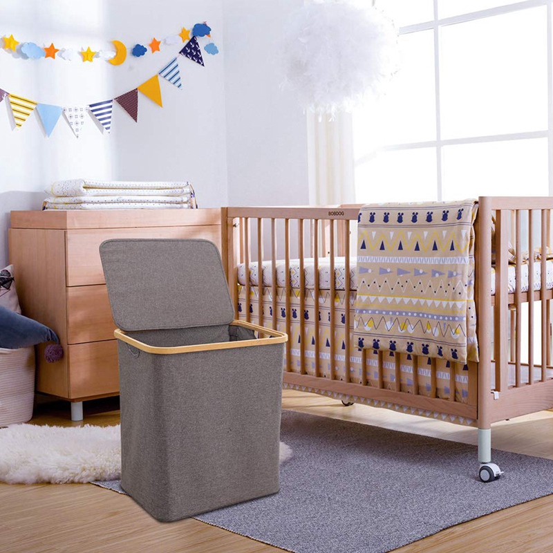 Giỏ Đựng Đồ Giặt Cỡ Lớn Có Nắp Đậy Tiện Dụng