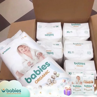 COMBO 2 BỊCH TÃ DÁN (SIZE M-56, L-46 MIẾNG/BỊCH) BABIES ORGANIC