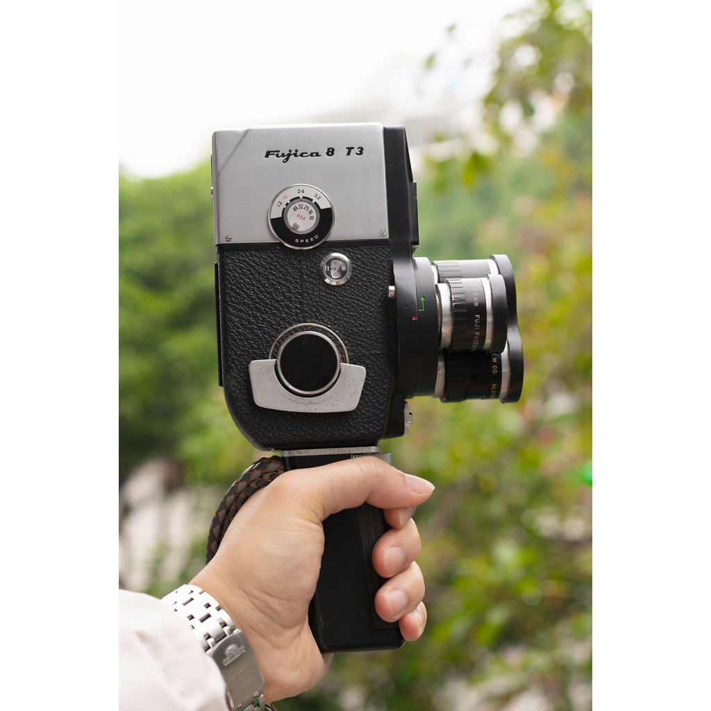 HIẾM - Máy quay film cổ Fujica 8 T3 tặng kèm bao da cực vintage