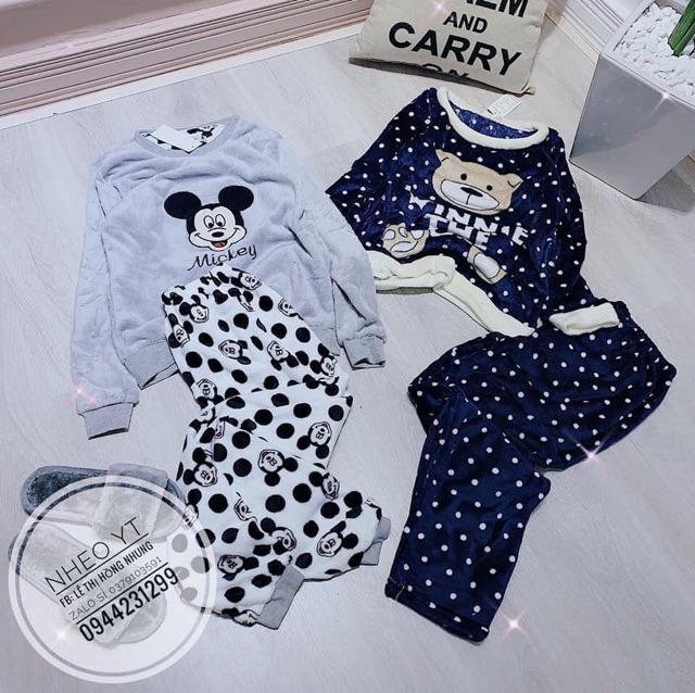 Bộ lông cao cấp sau sinh cho mẹ cute siêu ấm ❤️FREESHIP 70K ❤️ ẢNH THẬT