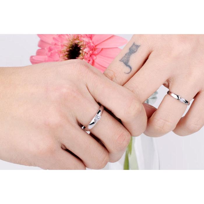 Nhẫn đôi Bạc Hiểu Minh NC042 Nửa ấy