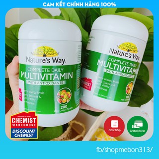 [TEM CHEMIST] Date 2023 - Vitamin tổng hợp Nature’s Way Úc 200 viên - Xuất xứ Úc