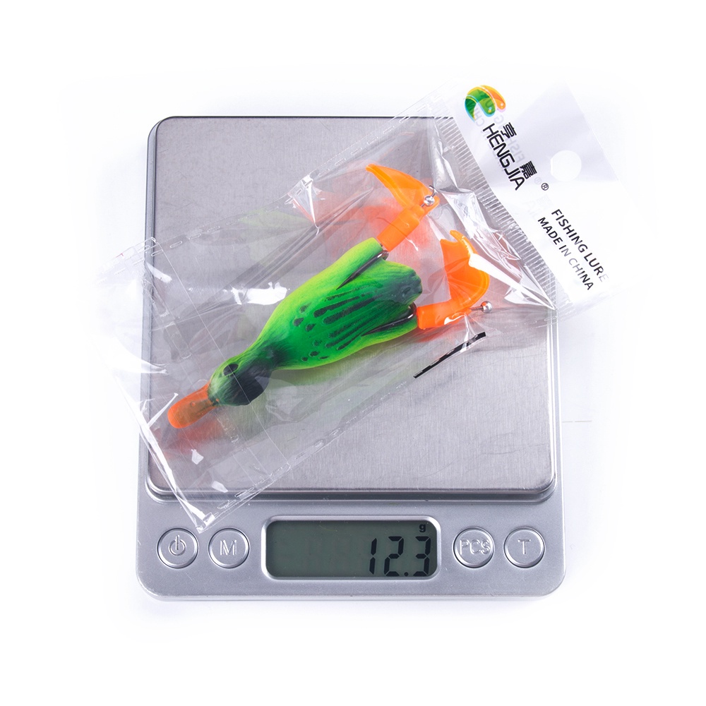 Mồi câu cá giả hình con vịt 3d mềm 5g 8.5cm 12g