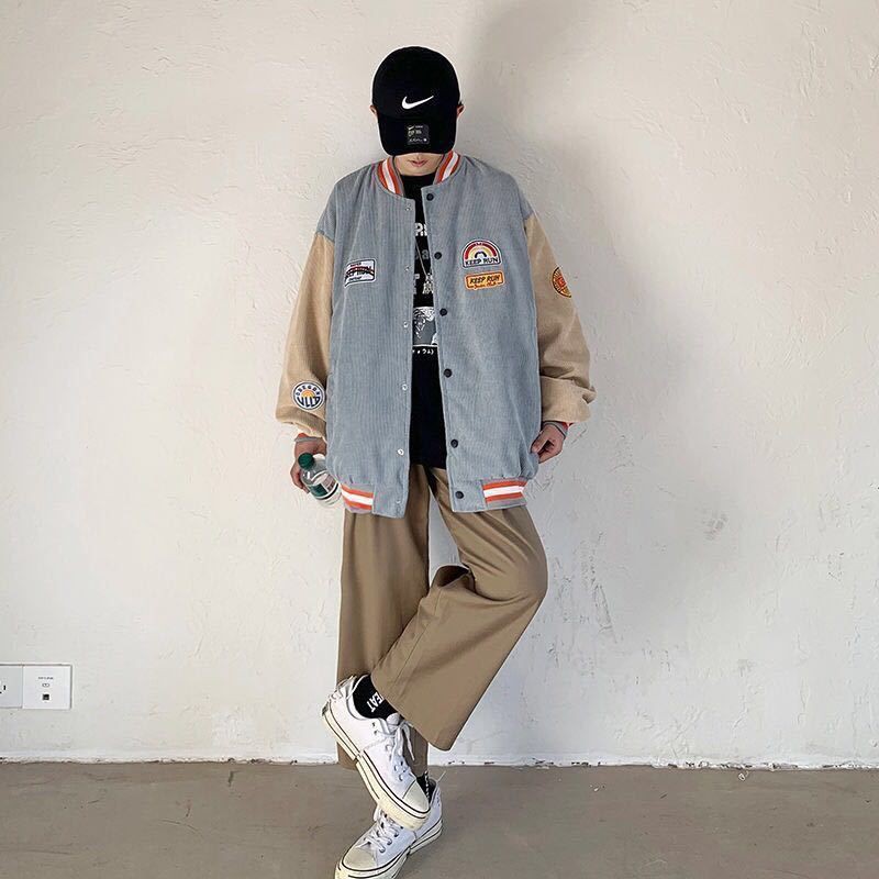 😍 Áo khoác bóng chày nam nữ nhung 3 lớp dày dặn siêu hot 2020 (Ms A95) | BigBuy360 - bigbuy360.vn