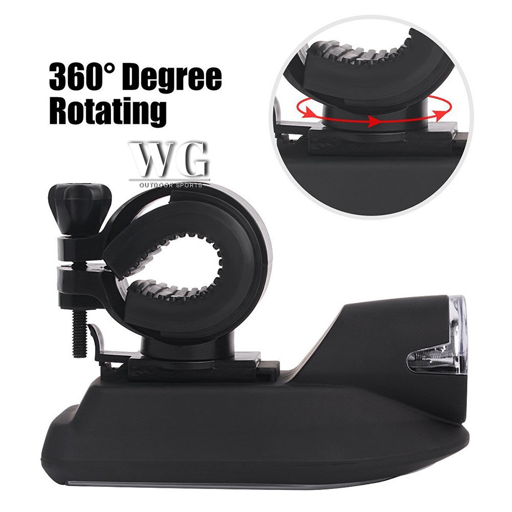 Đèn pin sạc năng lượng mặt trời gắn xe đạp có thể sạc lại chống nước xoay 360 độ | BigBuy360 - bigbuy360.vn