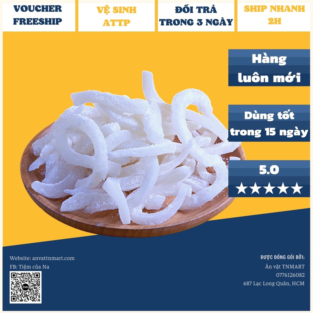 [Mã GROSALE giảm 10% đơn 150K] Mứt dừa non sữa tươi Bến Tre Tnmart 400g