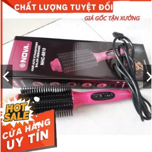 Lược điện uốn tóc  8810 làm xoăn, uốn phồng, sấy cụp công nghệ nano an toàn