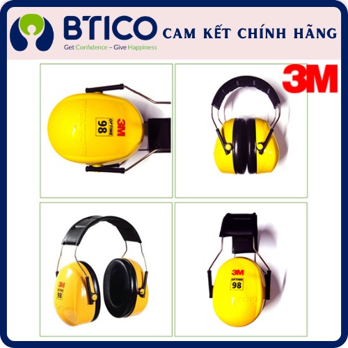 Chụp tai chống ồn 3M H9A đeo qua đầu, độ giảm ồn 25dB, ôm kín khít vành tai người dùng