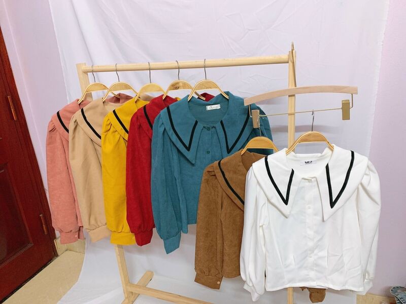 Áo sơ mi viền cổ bẻ nhiều màu | BigBuy360 - bigbuy360.vn