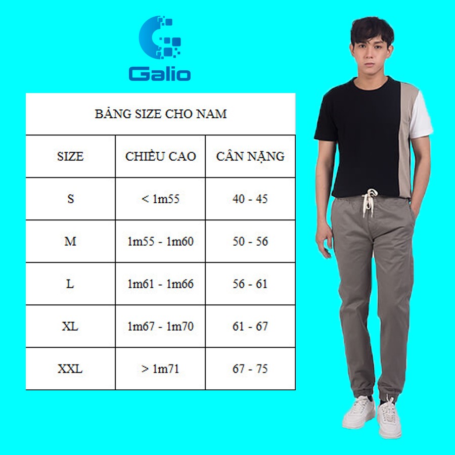 [XẢ LỖ 3 NGÀY] Quần Jogger Kaki Nam Nữ Thời Trang 6 Màu Mặc Cực Thoải Mái - Galio | BigBuy360 - bigbuy360.vn