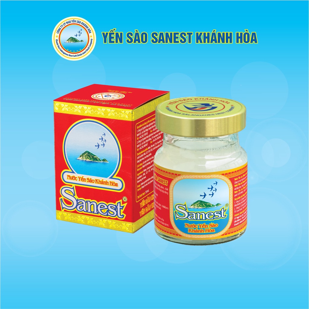 Nước Yến sào Khánh Hòa Sanest đóng lọ 70ml_Duchuymilk