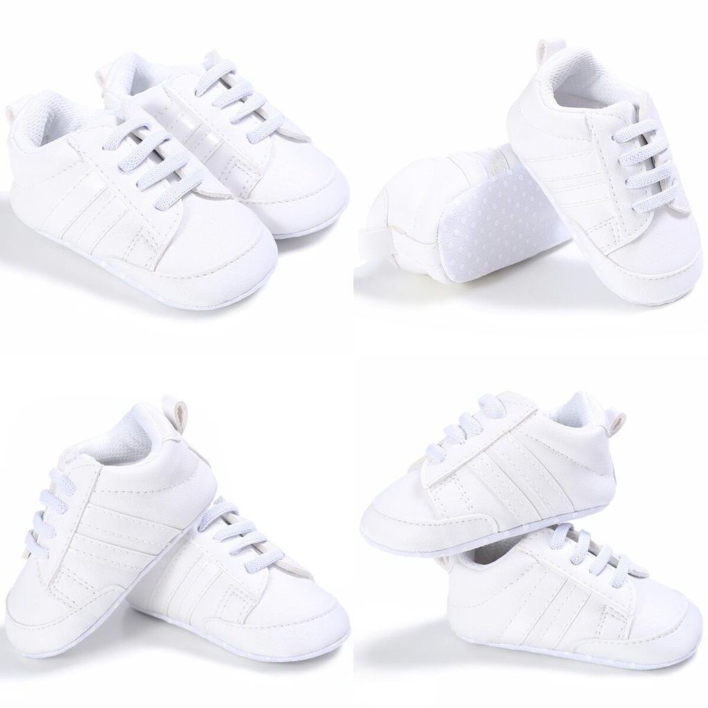 Giày Thể Thao Da Đế Mềm Chống Trượt Thời Trang Cho Bé Sơ Sinh