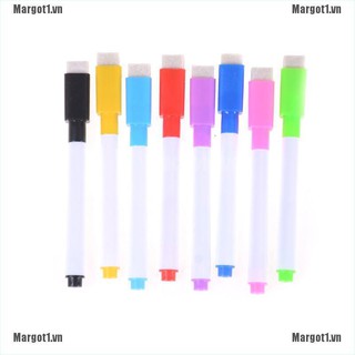 [Margot] 5pcs/set Colourful Dry Wipe Board Window Markers Pens With Eraser Office Supply [VN]