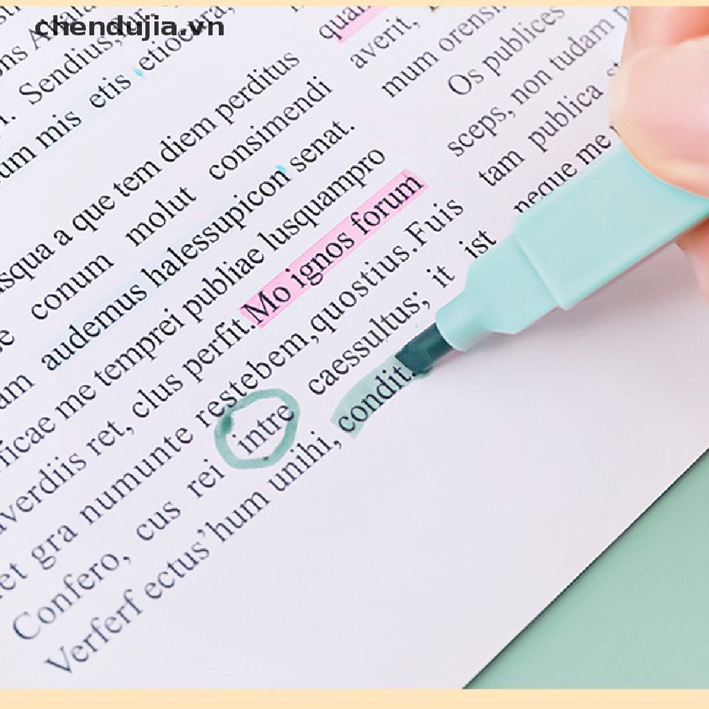 Set 6 Bút gel Đánh Dấu Hai Đầu Màu Pastel