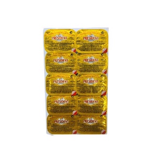 COMBO 5 VỈ BƠ NHẠT PRESIDENT 8g (10 hộp/vỉ)