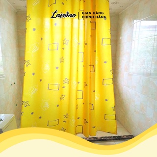 Rèm Phòng Tắm Cao Cấp Không Thấm Nước 100% Polyester Màu Vàng Đẹp HT-OVĐV
