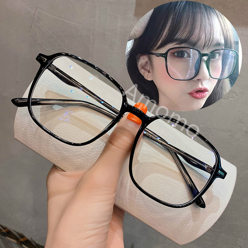 Kính cận gọng to chống tia sáng xanh thiết kế thời trang có độ cận 0.5 - 0.6