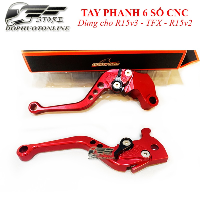 Tay Phanh Tay Côn R15v3 6 Số Nhôm CNC Lắp Thay Zin