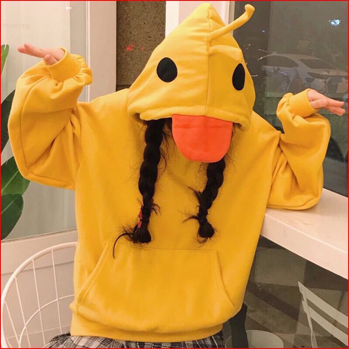 Áo Hoodie ❤️FREESHIP❤️ Áo Sweater Nữ Vịt Vàng Đáng Yêu- Áo Khoác Nỉ Nữ Đẹp Mặc Ấm