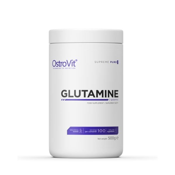Bột phục hồi, phát triển cơ bắp Ostrovit Glutamine, 500 Gram (100 Servings) nhập khẩu Ba Lan - Gymstore