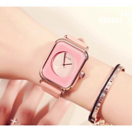 (Thẻ bảo hành 12 tháng) Đồng Hồ Nữ - GUOU Nữ GU1640 Dây Da Mặt Vuông - 4 màu #guou MTP-STORE | BigBuy360 - bigbuy360.vn