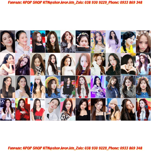 SÉT CARD BO GÓC JISOO BLACK PINK