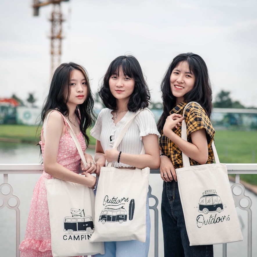 Túi Tote Vải Bố - Siêu Rẻ - Thời trang Trẻ - Bảo hành 6 tháng