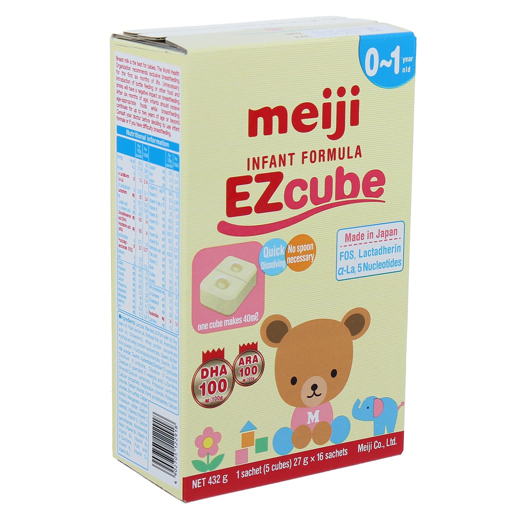 Sữa Meiji thanh 0-1 nhập khẩu