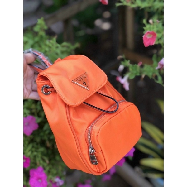 TNS - Balo Little Bay Mini Backpack nylon material - cam tươi tắn