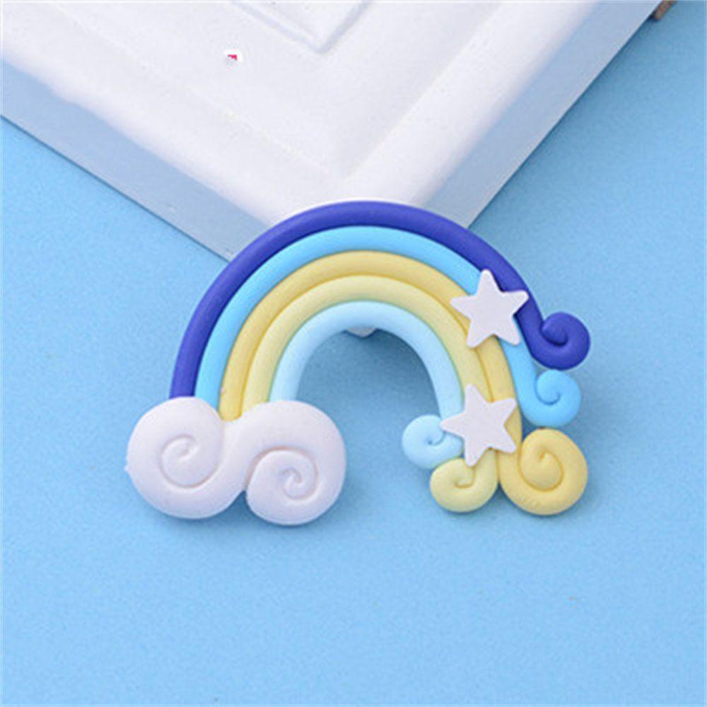 YNATURAL Que Cắm Trang Trí Bánh Sinh Nhật Hình Cầu Vồng