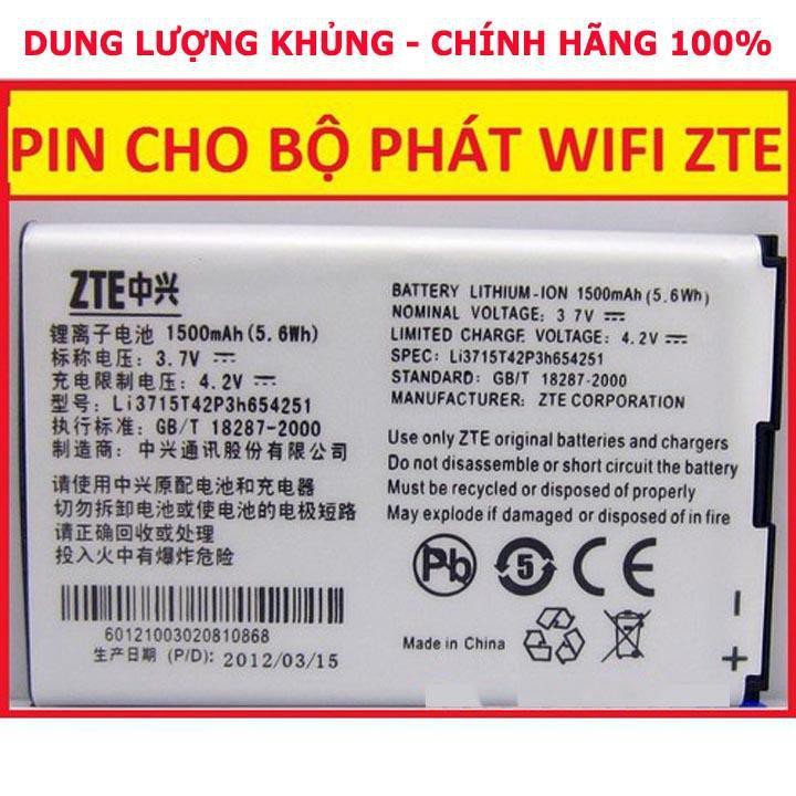 Pin thay thế thiết bị phát wifi Sun , Zte , MF65 Bebo