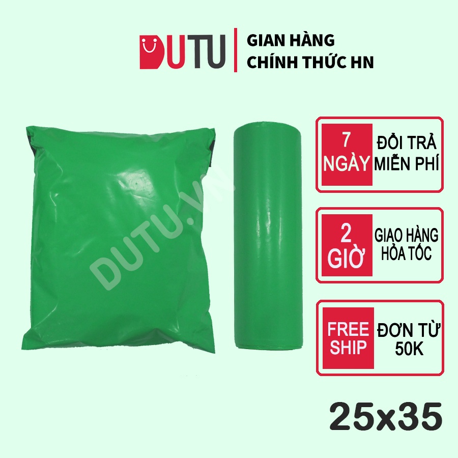 Túi Niêm Phong PE Tự Dính Màu Xanh Siêu Dai, Siêu Tiết Kiệm Size 25x35 Sẵn Hàng