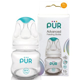 Bình sữa Pur cổ thường Advanced 60ml cho bé sơ sinh (1800)