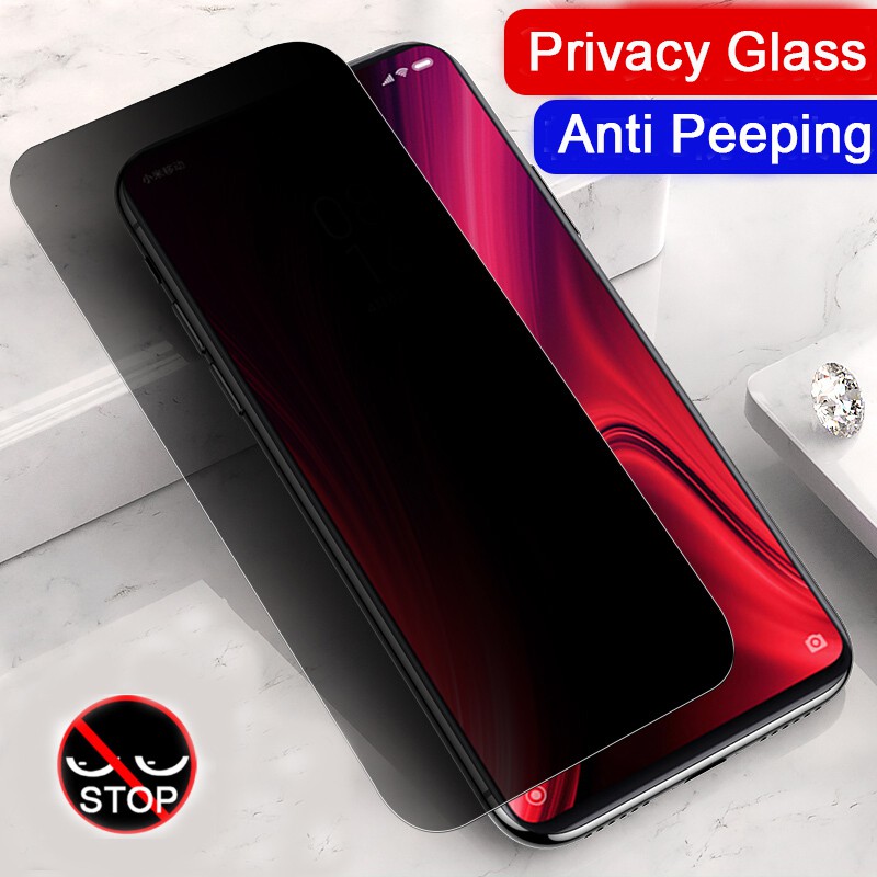 Kính Cường Lực Chống Nhìn Trộm Full Màn Cho Xiaomi Mi 11T 11 Lite 10T 9T Poco M3 M4 X4 X3 F3 Redmi Note 8 9 10 11 Pro 11s 9s 10s
