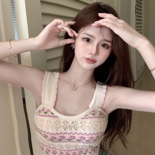 Áo Yếm Dệt Kim Hoa / 【ZHELIHANGFEI】