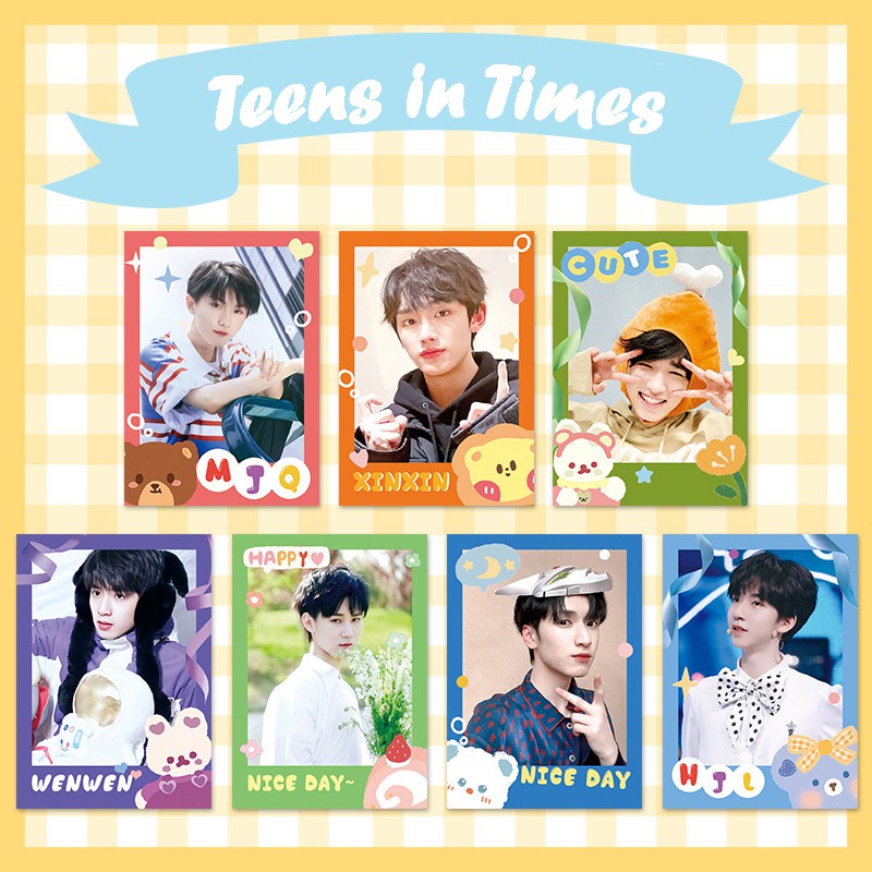 Set 5 card ảnh thành viên Lưu Diệu Văn TNT Thời đại thiếu niên đoàn Teens in Times 2 mặt dễ thương xinh xắn