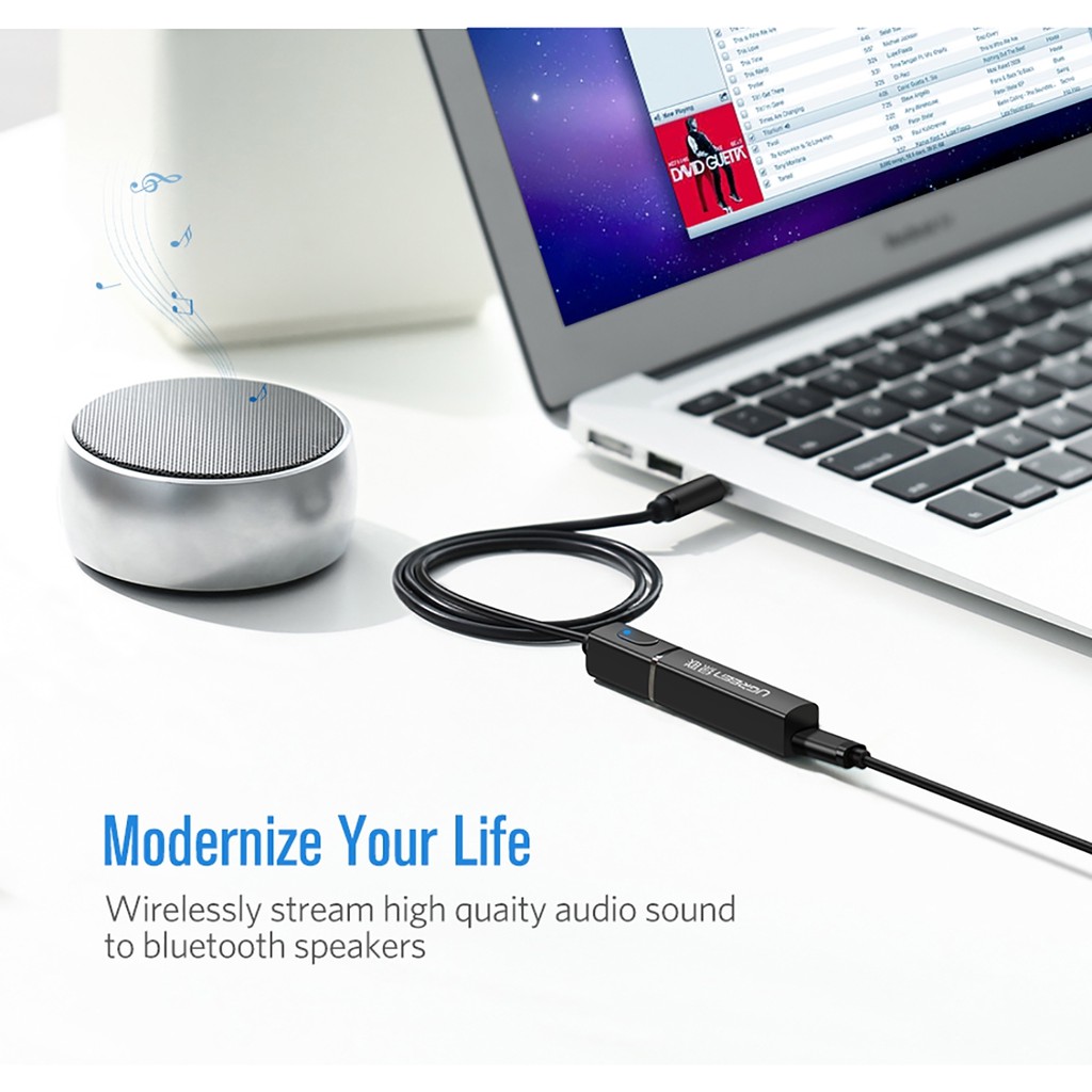 Bộ Phát Bluetooth 5.0 Cổng 3.5mm Cho Tivi, Máy Tính Ugreen 40761 - BH 18T Chính Hãng