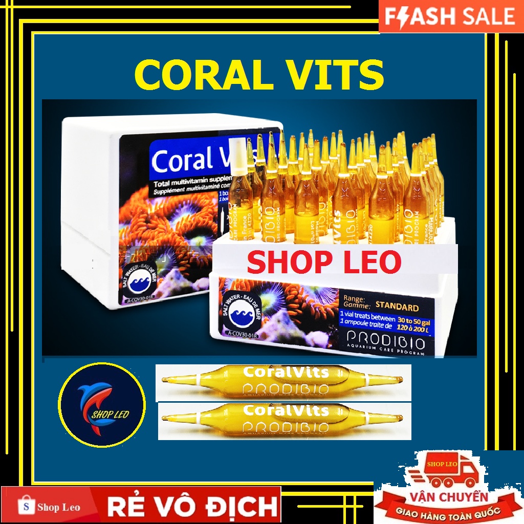 Vi sinh hồ cá biển - bể nước mặn - bioptim - Coral vits- Reef booster - iodi - Stronti - vi sinh cao cấp - Shopleo