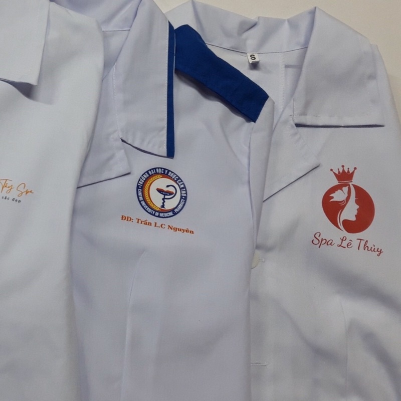 Cầu Vai Xanh gắn áo Blouse dành cho sinh viên trường y, dược, thực tập sinh