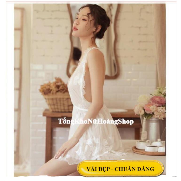 [Siêu Phẩm - Sang Chảnh]Váy ngủ sexy ren hoa nữ hoàng quyến rũ B1027 | BigBuy360 - bigbuy360.vn