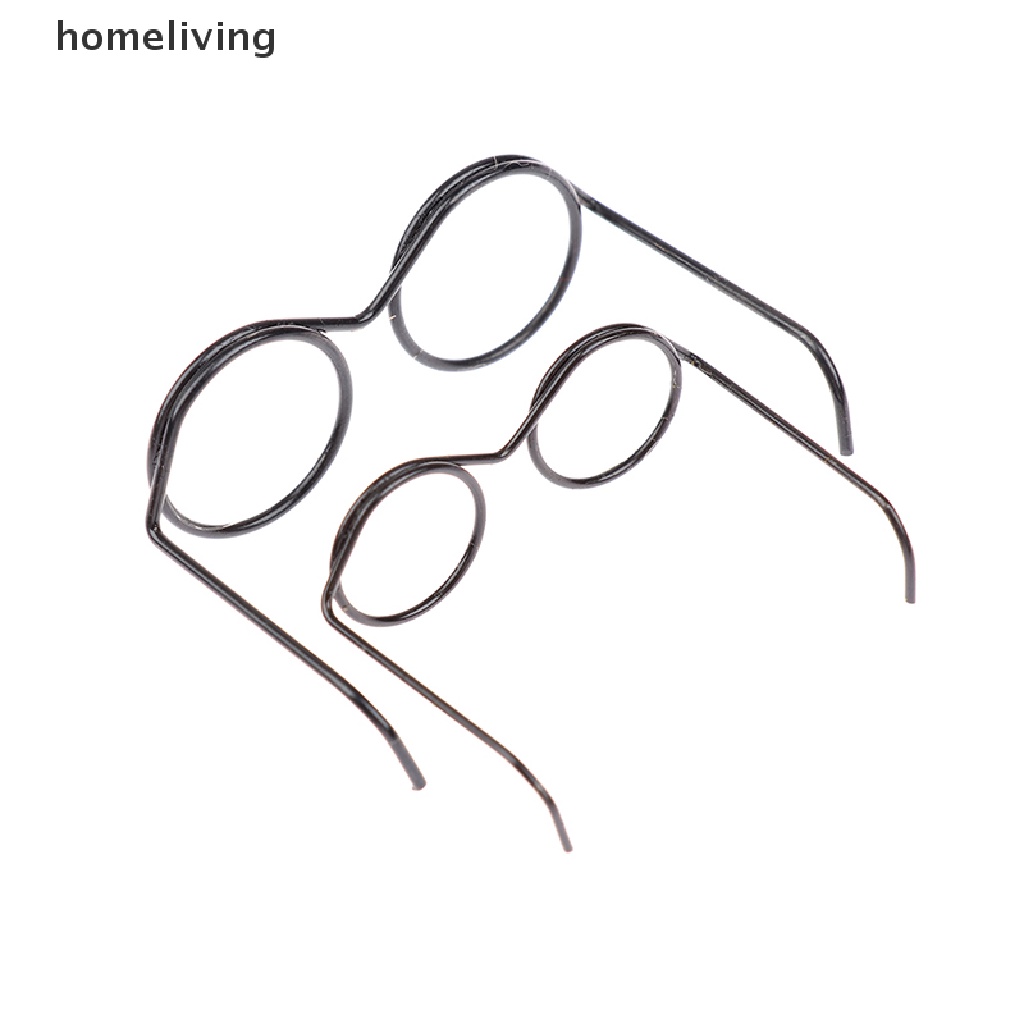 Set 10 Kính Mắt Gọng Tròn Thời Trang Retro Cho Búp Bê 30cm