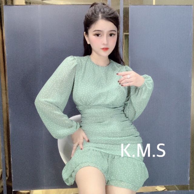Đầm bi nhún đuôi cá