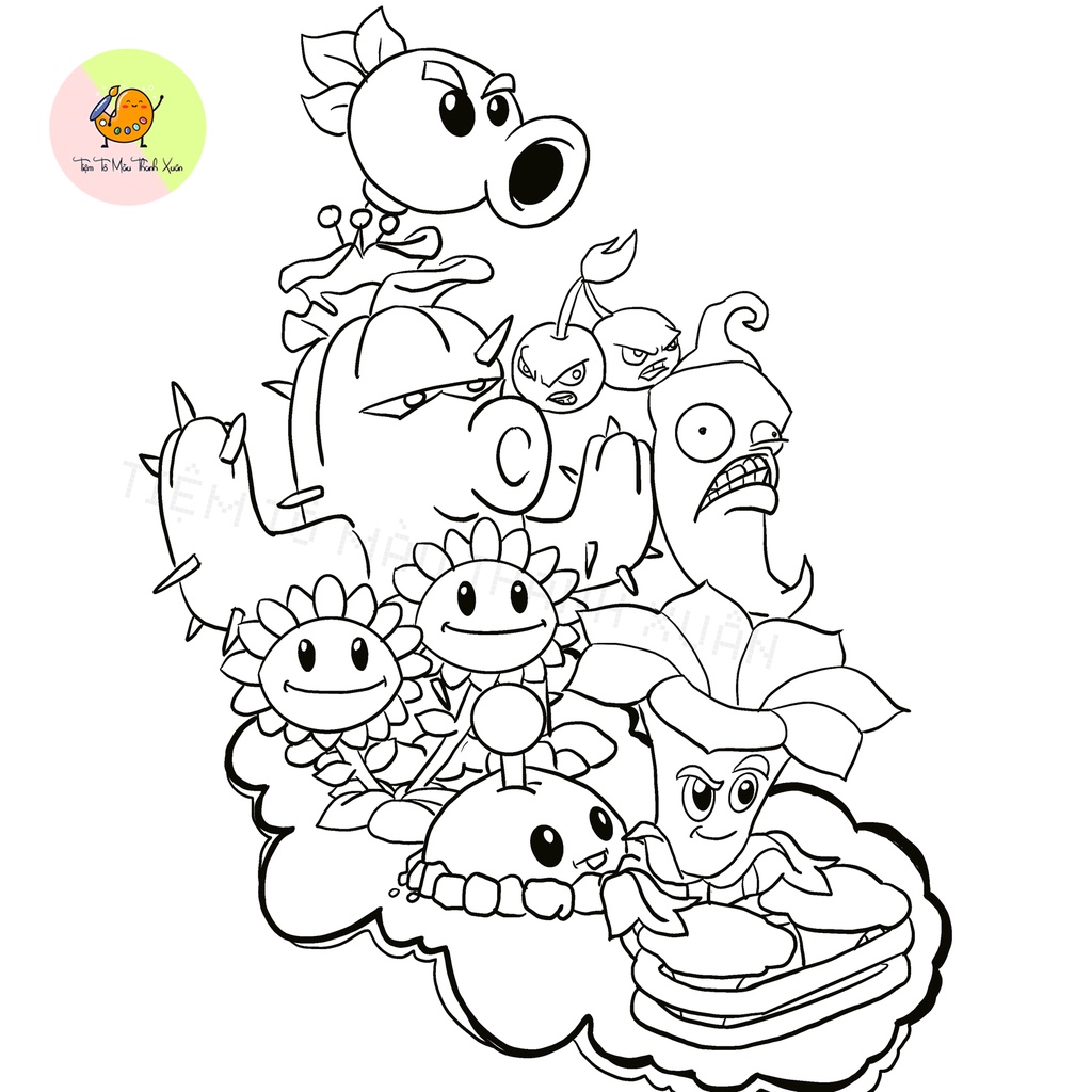 Tx14] Set 10 Tờ Tranh Tô Màu Plants Vs. Zombies Kích Thước A5 Dành Cho Màu  Sáp, Màu Chì - Tiệm Tô Màu Thanh Xuân | Shopee Việt Nam
