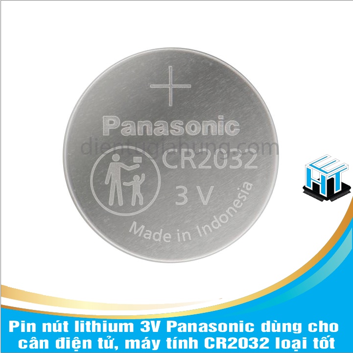 1 viên Pin nút lithium 3V Panasonic dùng cho cân điện tử, máy tính CR2032 loại tốt
